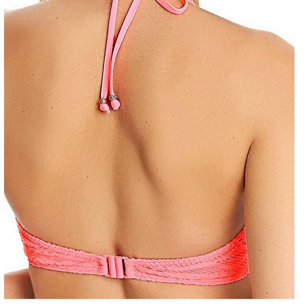 Freya Sundance Halter Bikini Top Pink NWT Sz 30G - Picture 2 of 6